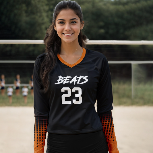 Beats Custom Volleyball Jersey A stylish and breathable volleyball jersey designed for all levels of play