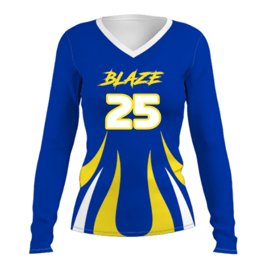 Blaze Custom Volleyball Jersey - YouthSportsJerseys.com