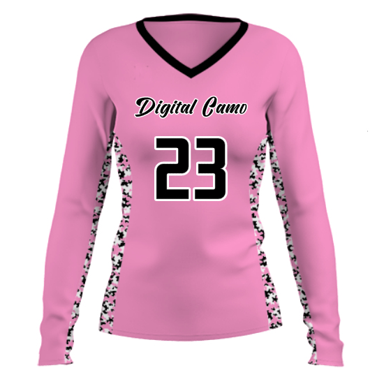 Digital Camo Custom Volleyball Jersey - YouthSportsJerseys.com