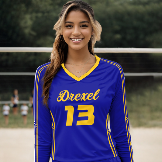 Drexel Custom Volleyball Jersey A breathable and affordable volleyball jersey designed for teams