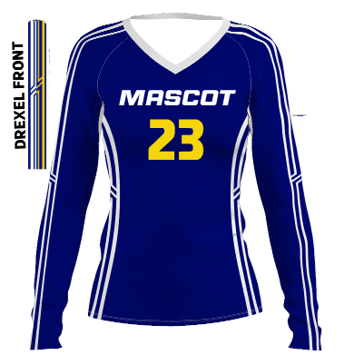 Drexel Custom Volleyball Jersey A comfortable and high quality volleyball jersey for competitive play