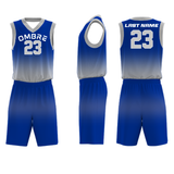 Ombre Boys Custom Basketball Jersey A stylish and affordable boys basketball jersey for competitive play