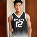 Ombre Boys Custom Basketball Jersey A sleek and breathable basketball jersey with a customizable fit