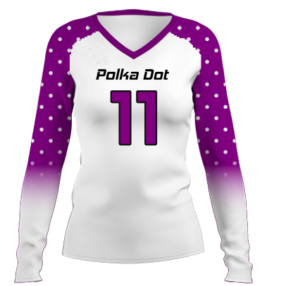 Polka Dot Custom Volleyball Jersey - YouthSportsJerseys.com