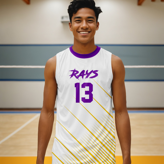 Rays Boys Custom Volleyball Jersey A comfortable and stylish volleyball jersey for all levels of play