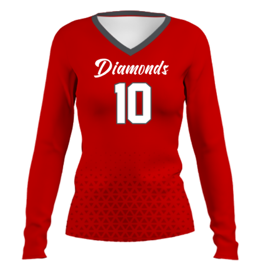 Diamonds Custom Volleyball Jersey