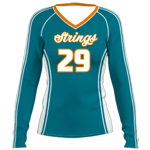 Strings Custom Volleyball Jersey - YouthSportsJerseys.com