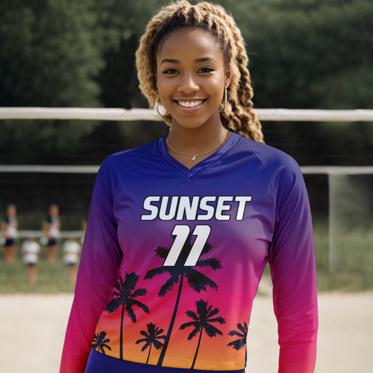 Sunset Custom Volleyball Jersey