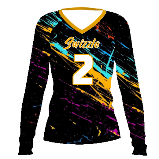 See the detailed design of the custom sublimated jersey