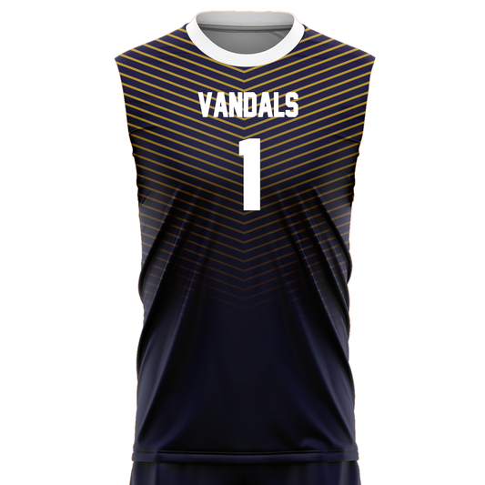 Vandals Boys Custom Volleyball Jersey A comfortable and customizable boys volleyball jersey designed for top performance