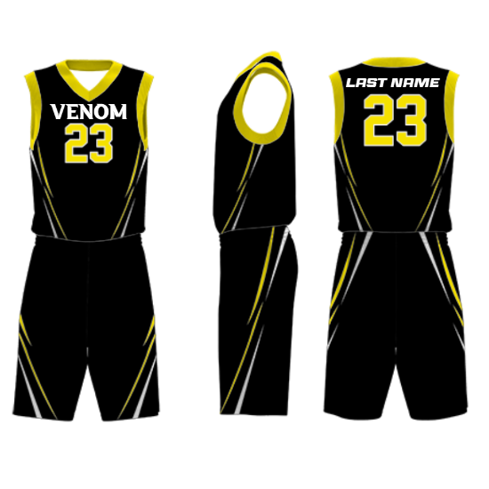 Personalized sublimated basketball jersey with custom logo and numbers