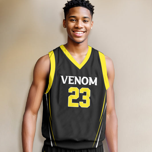 Venom Boys Custom Basketball Jersey A durable and breathable customizable basketball jersey